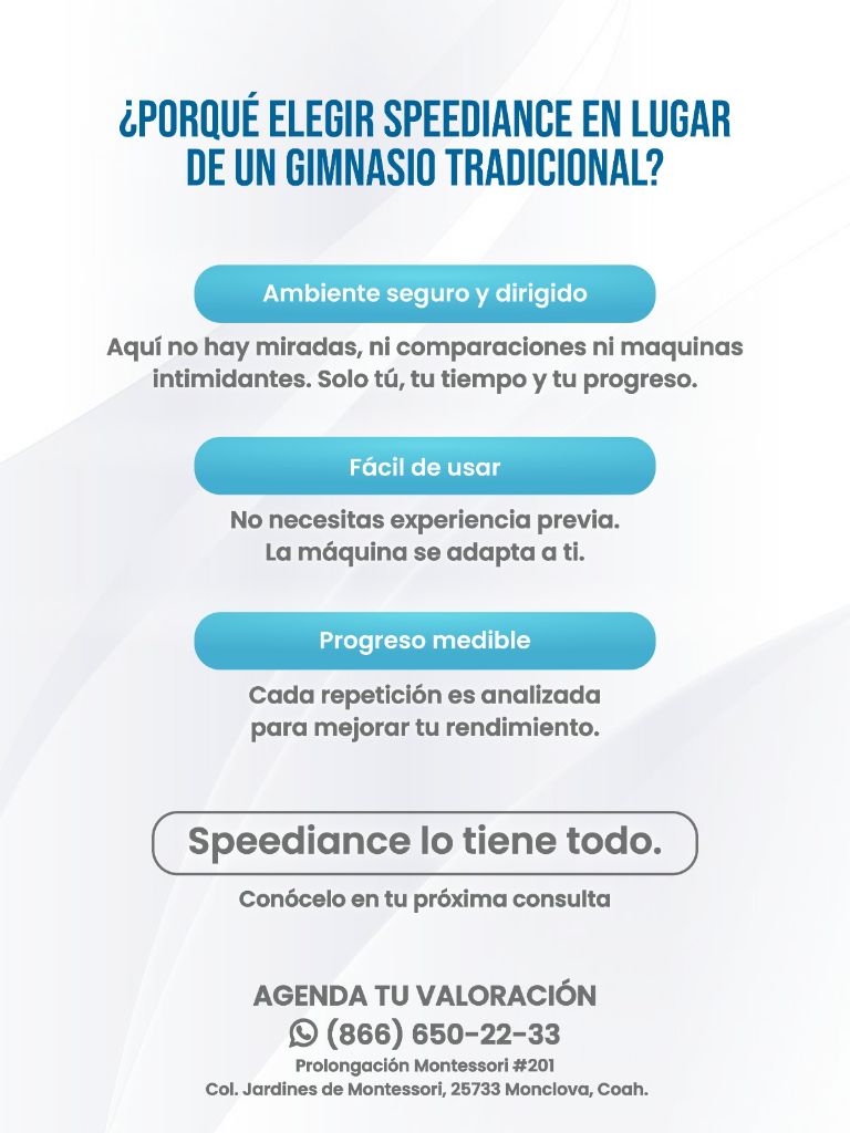 Beneficios Speediance vs gimnasio tradicional