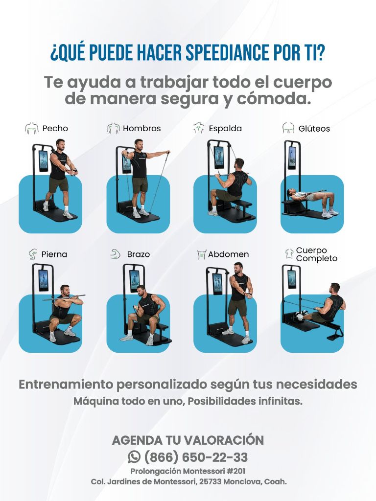 Ejercicios disponibles Speediance ObCD