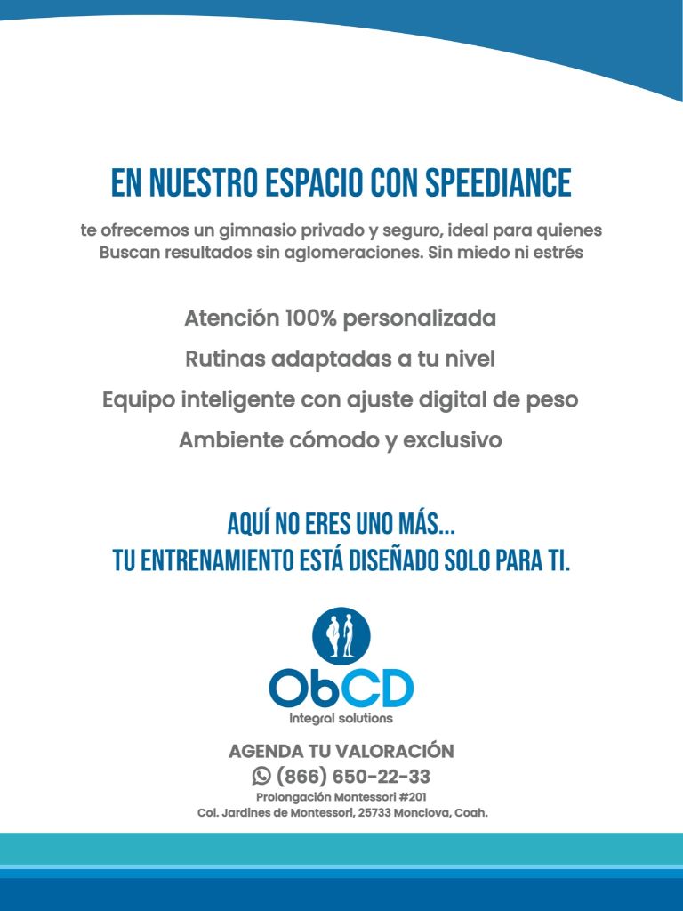 Gimnasio privado Speediance ObCD